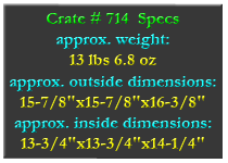 EPHESOS EXCAVATION 1870 Crate 714 specs.